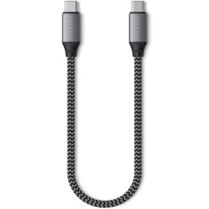 Cablu periferice Satechi USB 2.0 Tip C Male - USB 2.0 Tip C Male, 0.25m, gri-negru