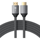 Satechi HDMI Male - HDMI Male, v2.1, 2m, gri-negru