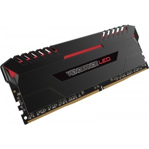 Corsair Vengeance Red LED 32GB DDR4 2666MHz CL16 Quad Channel Kit