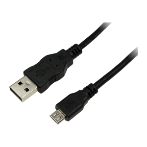 Cablu de date / adaptor Logilink USB Male la microUSB Male, 0.6 m, Black