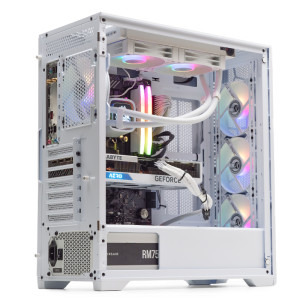 Gaming DRAGON Epic Alb, Intel i5-14600 2.7GHz, 32GB DDR5, 2TB SSD, RTX 4060 Ti 16GB GDDR6, Iluminare RGB