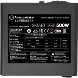 Thermaltake Smart RGB, 80+, 500W, Black