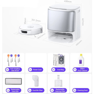 Narwal Flow, 6400 mAh, 22000Pa, 2.5L, Alb