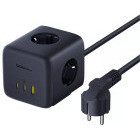 Incarcator retea Baseus EnerFill FA11, 2x USB-C, 1x USB, 3x Schuko, Quick Charge 67 W, Black