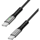 Cablu de date / adaptor Logilink CU0441 USB-C Male la USB-C Male, 240 W, 0.5 m, Black
