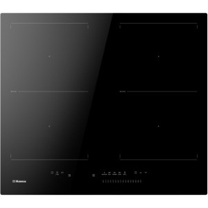 Plita incorporabila Hansa BHI679062, Inductie, 4 zone de gatit, Booster, Autobridge, 60 cm, Negru