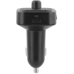 TnB 1x USB-C, 1x USB, FM transmitter + free kit, Black
