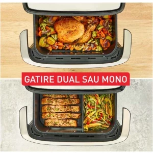Tefal Friteuza cu aer cald Dual Easy Fry Flex EY9228E0, 2700W, 5.5 L + 3.5L, Negru