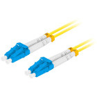 Cablu retea Lanberg Fiber Optic Patchcord SM LC/UPC-LC/UPC Duplex 1 m LSZH Yellow