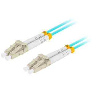 Cablu retea Lanberg Fiber Optic Patchcord MM LC/UPC-LC/UPC Duplex OM3 2 m LSZH Blue