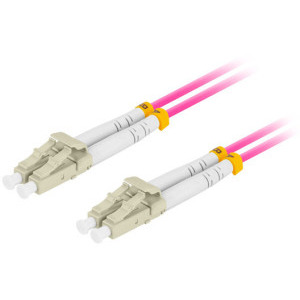 Cablu retea Lanberg Fiber Optic Patchcord MM LC/UPC-LC/UPC Duplex OM4 10 m LSZH Violet