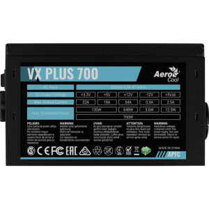 Aerocool VX Plus Stealth 700, 80+, 700W