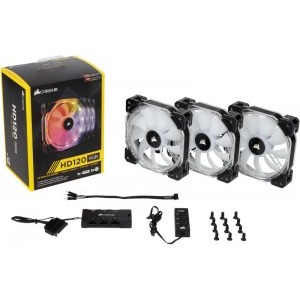 Corsair HD120 RGB LED High Performance 120mm Three Fan Pack