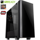 Gaming Red Shocktrooper v3 Powered by MSI, AMD Ryzen 5 2400G 3.6GHz, 8 thread-uri, 8GB DDR4, 1TB HDD, GTX 1060 6GB GDDR5, Iluminare RGB