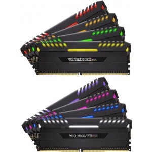 Corsair Vengeance RGB LED 64GB DDR4 2666MHz CL16 Quad Channel Kit