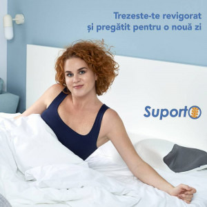 Suporto Set 4x perne ortopedice din spuma cu memorie, cu extensii