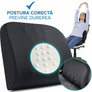 Suporto Perna ortopedica lombara pentru scaun de birou sau masina