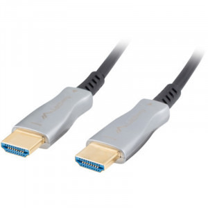 Lanberg HDMI Male - HDMI Male, v2.0, 30m, negru-argintiu