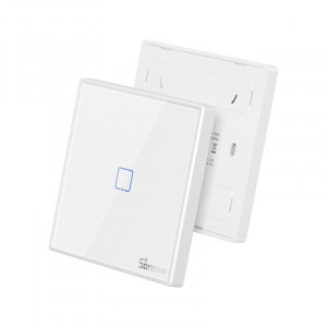 Sonoff Comutator Wi-Fi T2EU1C-RF cu 1 canal, 433 MHz, Semnal RF, Alb