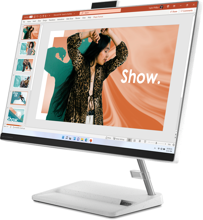 All-In-One PC Lenovo IdeaCentre AIO 3 24IAP7, 23.8 inch FHD IPS, Procesor Intel® Core™ i7-13620H 4.9GHz Raptor Lake, 16GB RAM, 512GB SSD, UHD Graphics, Camera Web, no OS, White Edition