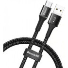 Cablu de date / adaptor Baseus Halo, USB Male la microUSB Male, 1 m, Black