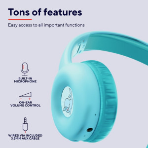 Trust On-Ear, Nouna Wireless Blue