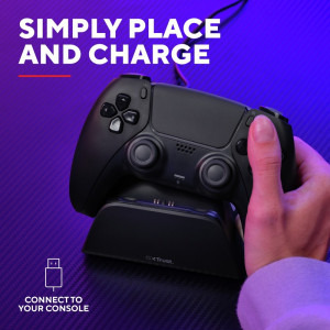 Trust GXT 255 Quick Charge Stand Black pentru PS5