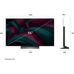 LG Smart TV OLED 55C51LA Seria evo C5 139cm 4K UHD HDR