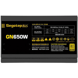 Segotep GN650W, 80+ Gold, 650W