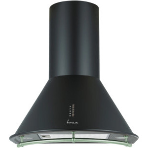 Hota Fram decorativa FDH-660HRBK, Putere de absorbtie 589 m3/h, 3 trepte de viteza, Iluminare LED, 60 cm, Negru