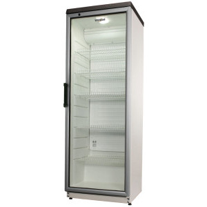 Frigider Whirlpool Vitrina frigorifica ADN201/1, 320 L, Clasa D, Control mecanic, Iluminare LED, 173 cm, Argintiu