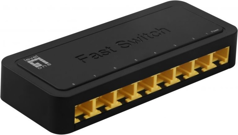 Switch LevelOne FEU-0812 Black