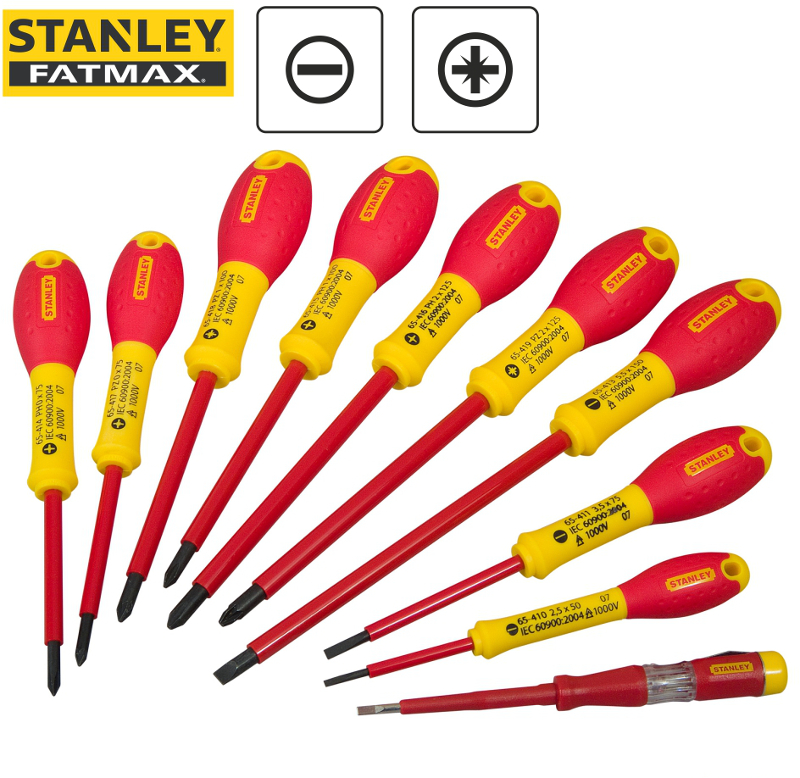 STANLEY Set 10 surubelnite FM izolate 1000V 0-62-573