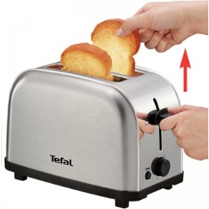 Tefal Prajitor de paine Ultra Mini TT330D30, 700W, Otel inoxidabil
