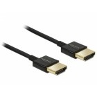 DeLOCK HDMI Male - HDMI Male, v2.0, 1.5m, Ethernet, negru