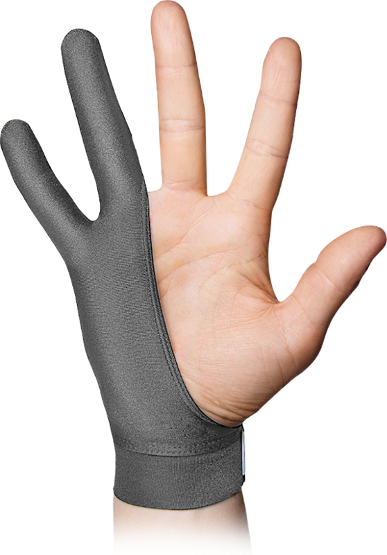 Accesoriu tableta grafica SMUDGE GUARD Finger gloves SG2, Grey, Medium