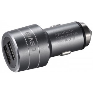 Devia Auto, Devia Battle, 2x USB, 3.5A, Universal, Gri
