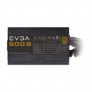 EVGA B1, 80+ Bronze, 500W