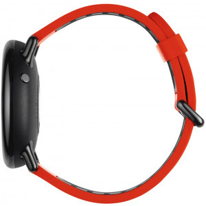 Amazfit Pace, negru, curea silicon rosu-negru, Bluetooth, GPS si senzor HR
