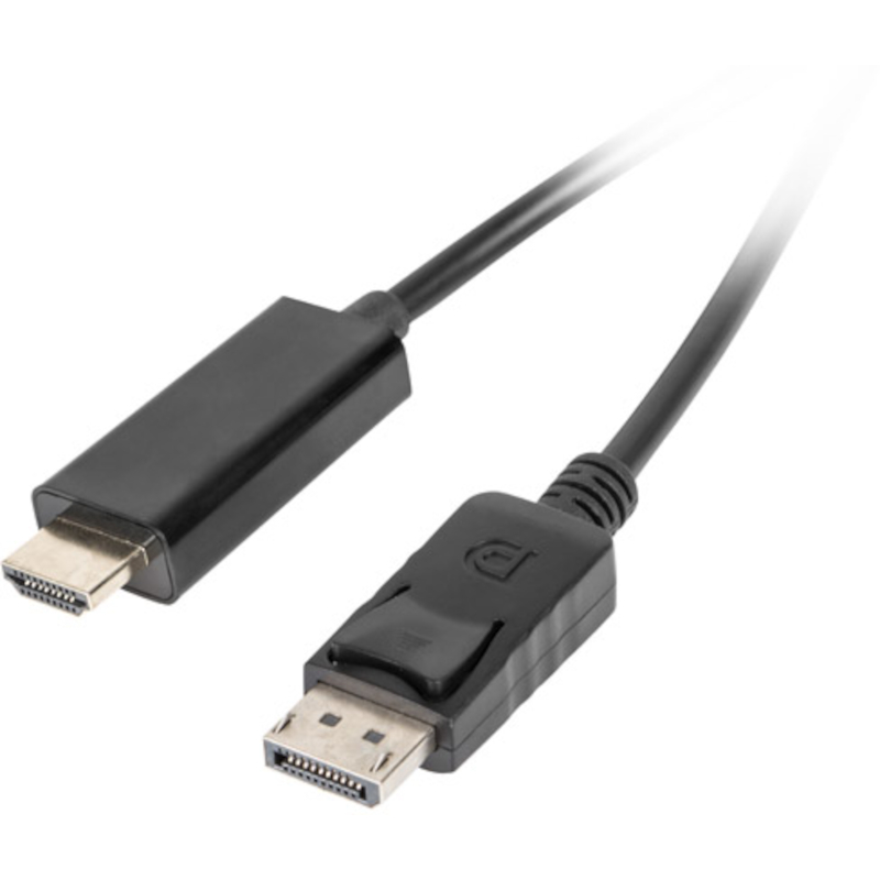 Cablu video Lanberg DisplayPort Male - HDMI Male, 3m, negru