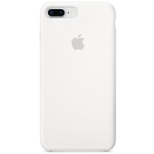 Apple Protectie pentru spate, material silicon, pentru iPhone 7 Plus si 8 Plus, culoare White