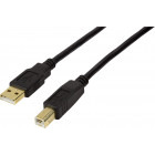 Cablu periferice Logilink USB 2.0 Male tip A - USB 2.0 Male tip B, 15m, Active Repeater, negru