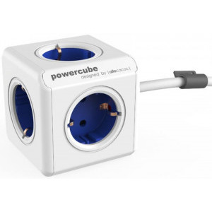Priza/prelungitor Allocacoc PowerCube Extended, 5x Schuko, Blue
