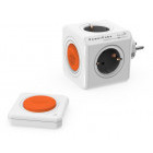 Priza/prelungitor Allocacoc PoweCube Original Remote, 4x Schuko, White