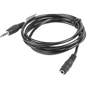 Lanberg Jack 3.5 mm Male - Jack 3.5 mm Female, 1.5m, negru