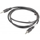 Cablu audio Lanberg Jack 3.5 mm Male - Jack 3.5 mm Male, 1.2m, negru