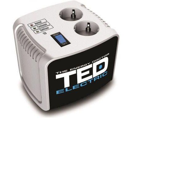 Stabilizator tensiune TED 500VA-AVR TED500 profesional Silver
