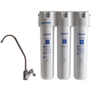 AQUAPHOR Filtru de apa potabila Crystal (K3/KH/K7) pentru apa dura, montare sub chiuveta, 2 L/min
