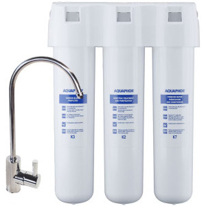 AQUAPHOR Filtru de apa potabila Crystal (K2/K3/K7), montare sub chiuveta, 2 L/min