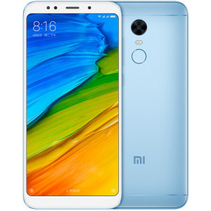 Xiaomi Redmi 5 Plus, Ecran Full HD+, Snapdragon 2 GHz, 64GB, 4GB RAM, Dual SIM, 4G, Camere 12 mpx + 5 mpx, senzor amprenta, baterie 4000 mAh, Light Blue